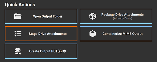 Staging at the end of an acquisition